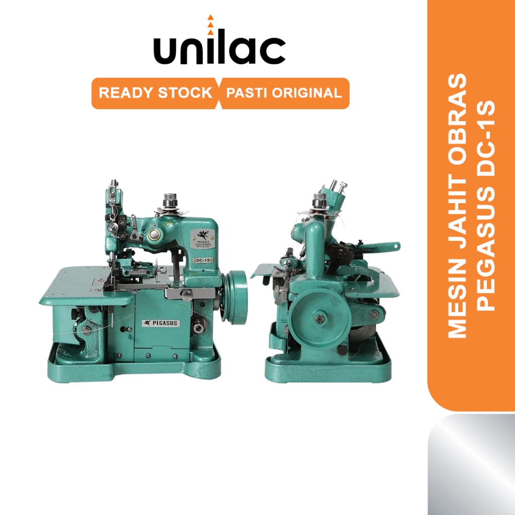 Mesin Obras Pegasus DC-1S 3 Benang - Mesin Obras Kaesar DC1S Original (Hanya Kepala Mesin)