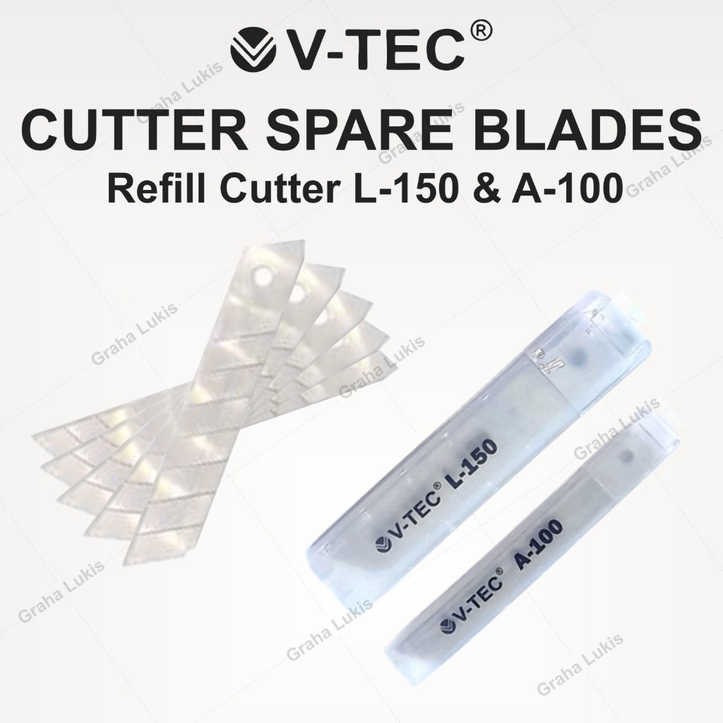

V-TEC REFILL CUTTER BESAR L150 / KECIL A100 - ISI CUTTER