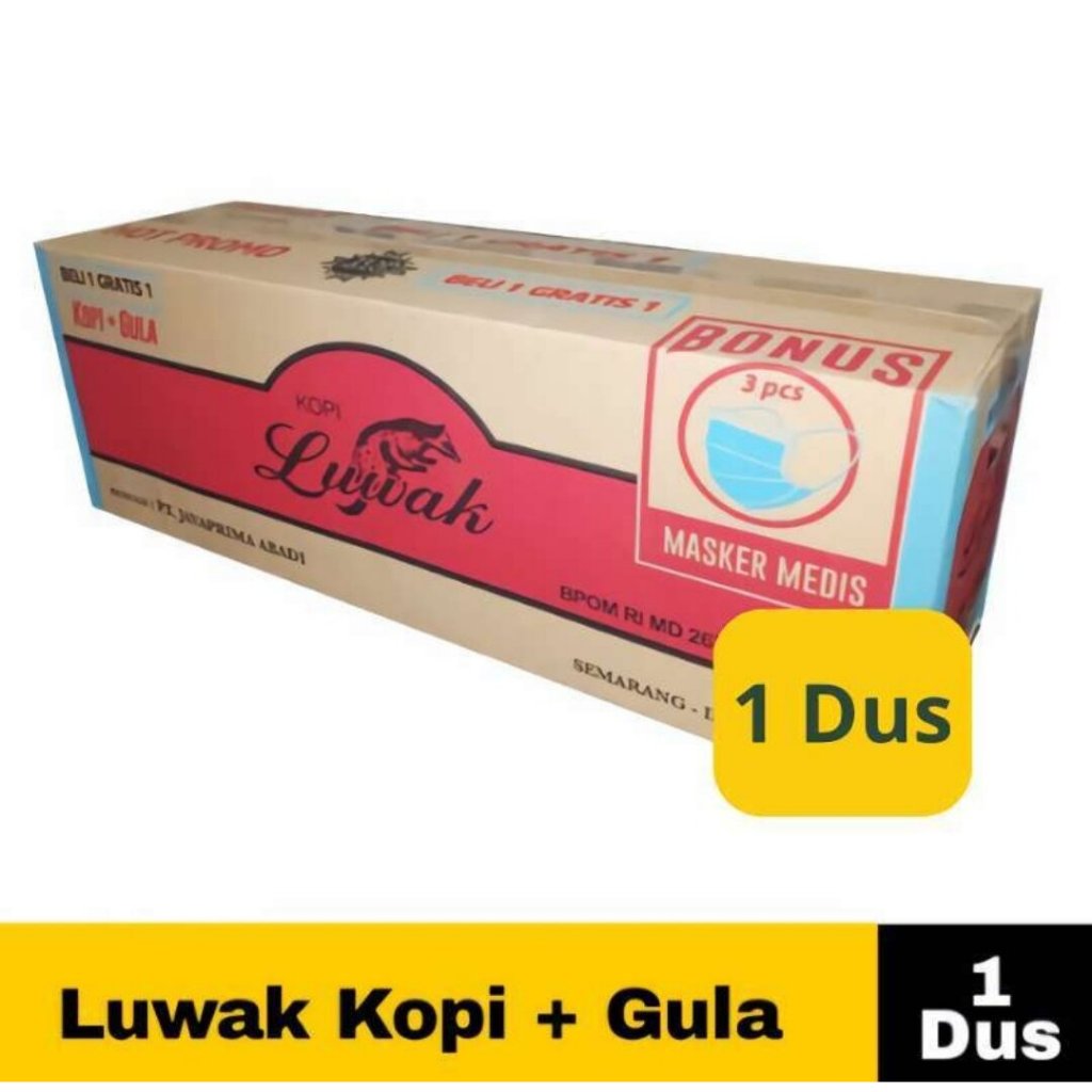 

Luwak Kopi + Gula 23 gr 1 Dus isi160