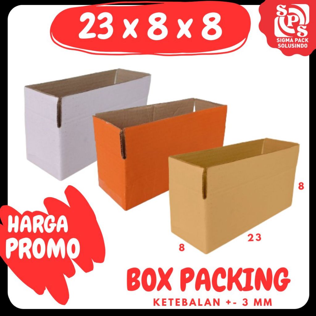 

Box 23x8x8 Kardus Packing A1 Karton Dus Kotak Kemasan Sparepart Jamu Madu Assesoris
