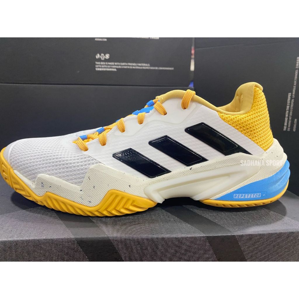 Sepatu Tenis Adidas Barricade Woman 2024 Putih Kuning