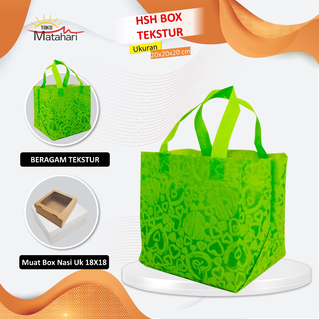 

[GROSIR] Tas Souvenir Hajatan 18x18 | Tas Bingkisan Hajatan Nasi Kotak | Tas Berkat Hajatan Kotak Nasi Tesktur 20x20x20