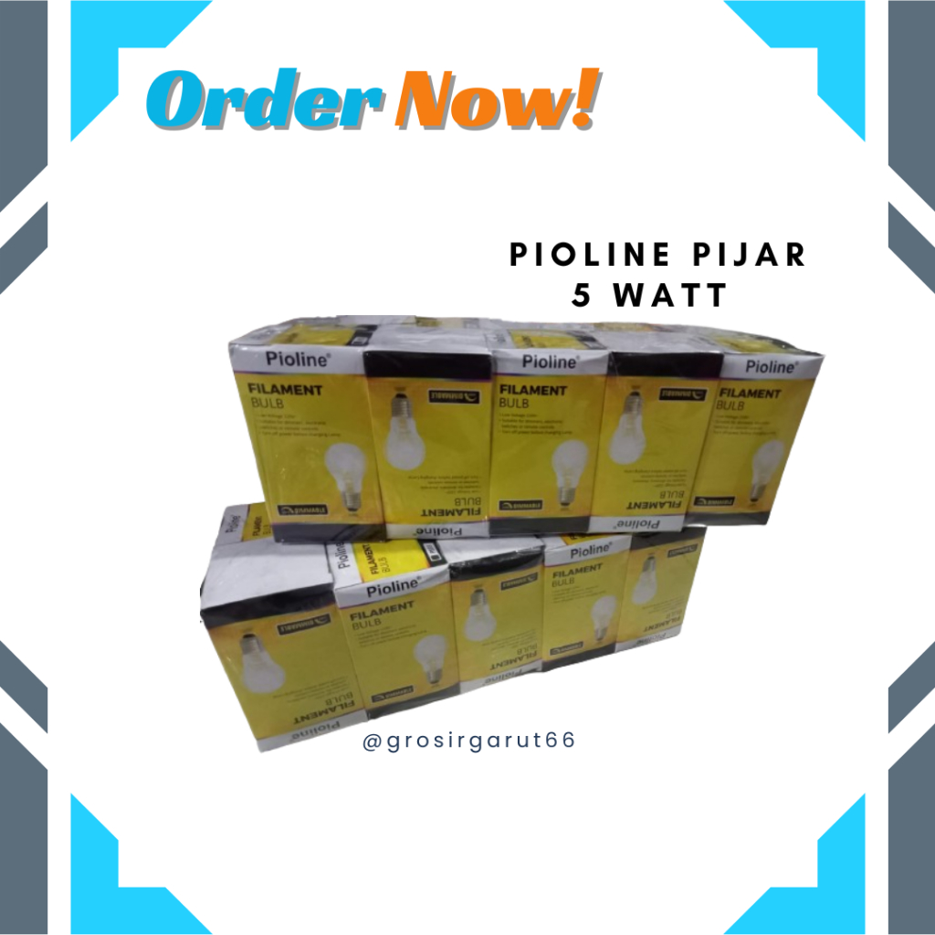 Lampu Pijar / Pioline Pijar / Lampu Kuning / Lampu 5 Watt Pijar / Lampu Ayam