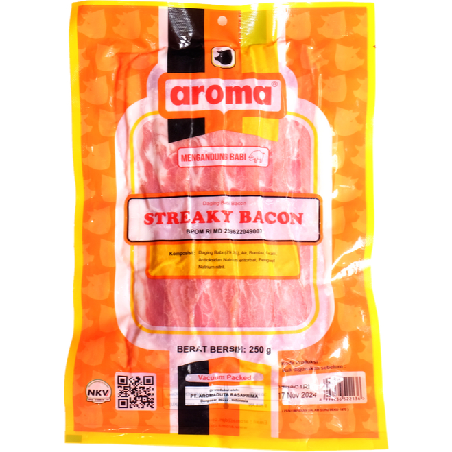 

Aroma Streaky Bacon 250gr / Streaky Bacon