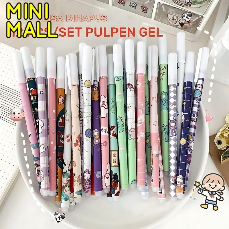 

Grosir 12Pcs Selusin Pulpen Bisa Di Hapus Erasble Karakter Motif A106 Pulpen Cartoon bisa di hapus Eraseable Pen Gel