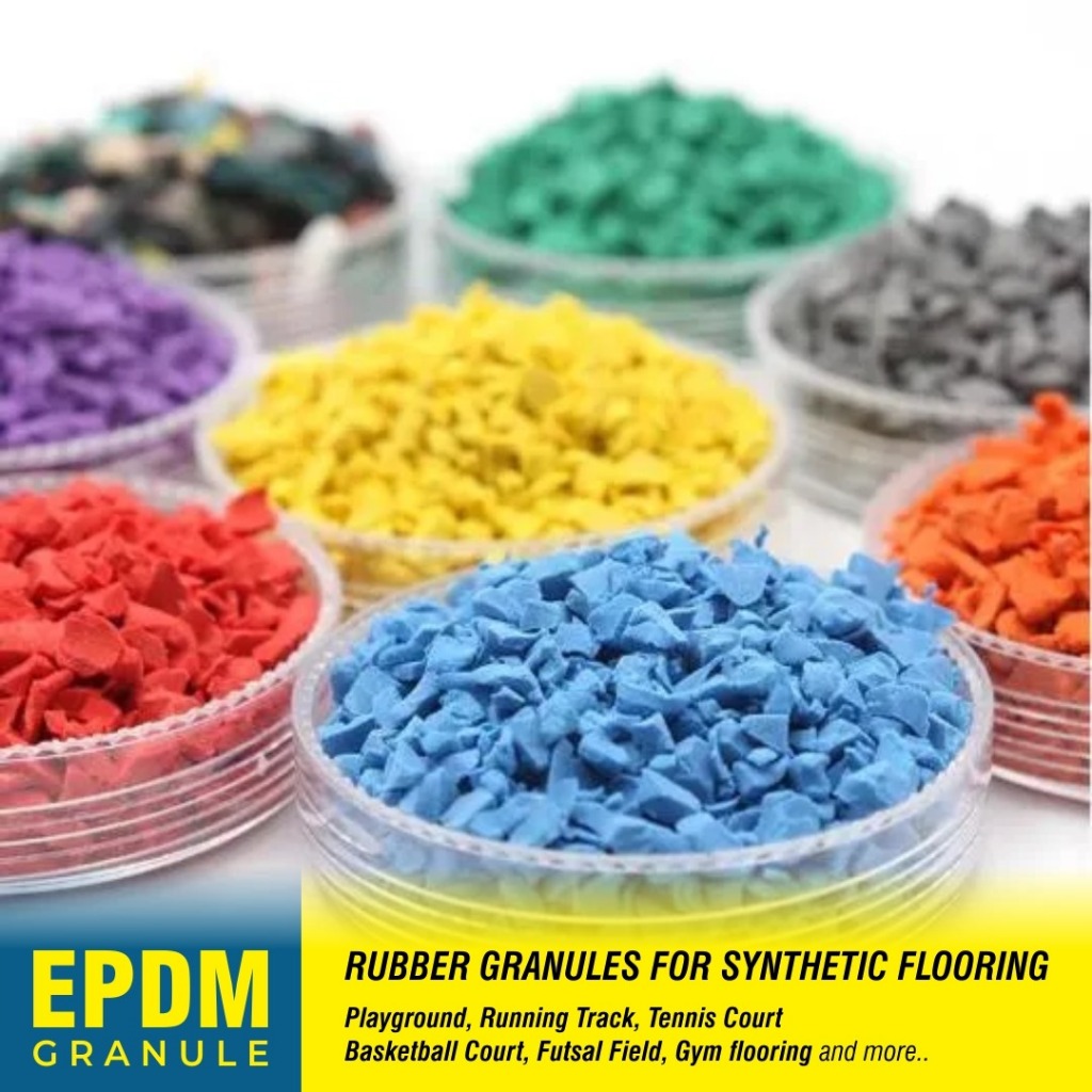 Colored Granule EPDM - Rubber Flooring  - Butiran karet - matras taman bermain olah raga (970206/970