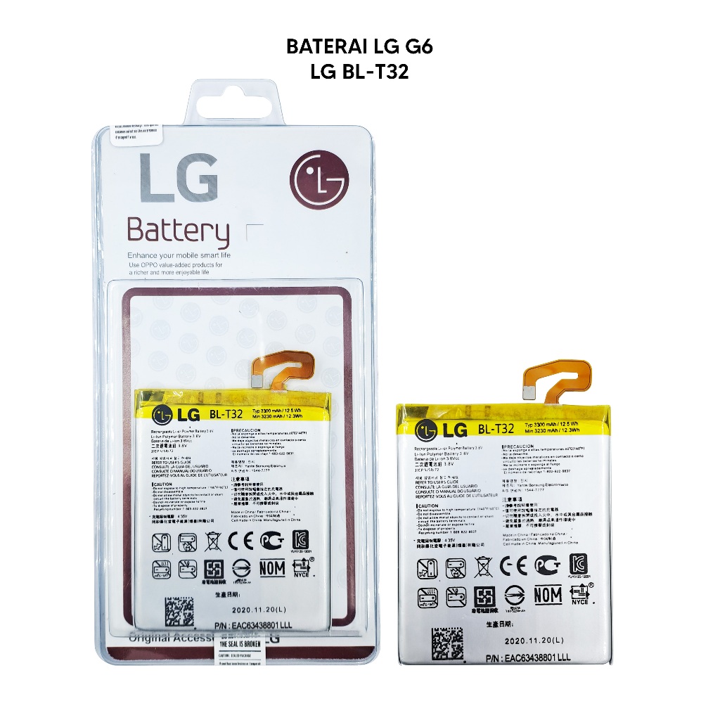 BATTERY BATERAI LG G6 LG BL-T32 ORIGINAL