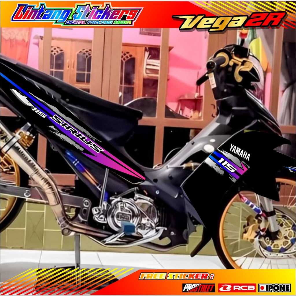 STRIPING VARIASI YAMAHA VEGA ZR SIRIUS / STICKER LIST MOTOR VEGA ZR SIRIUS
