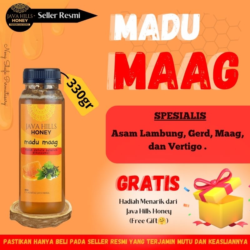 

(100% ASLI) MADU HERBAL | MADU MAAG BY JAVA HILL HONEY MUMTAZ | ASAM LAMBUNG | GERD