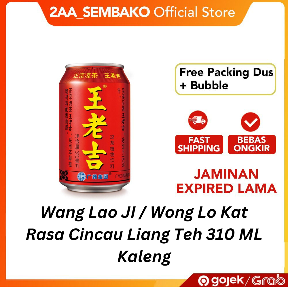 

Wang Lao JI / Wong Lo Kat Teh Herbal Rasa Cincau Liang Teh 310ML Kaleng