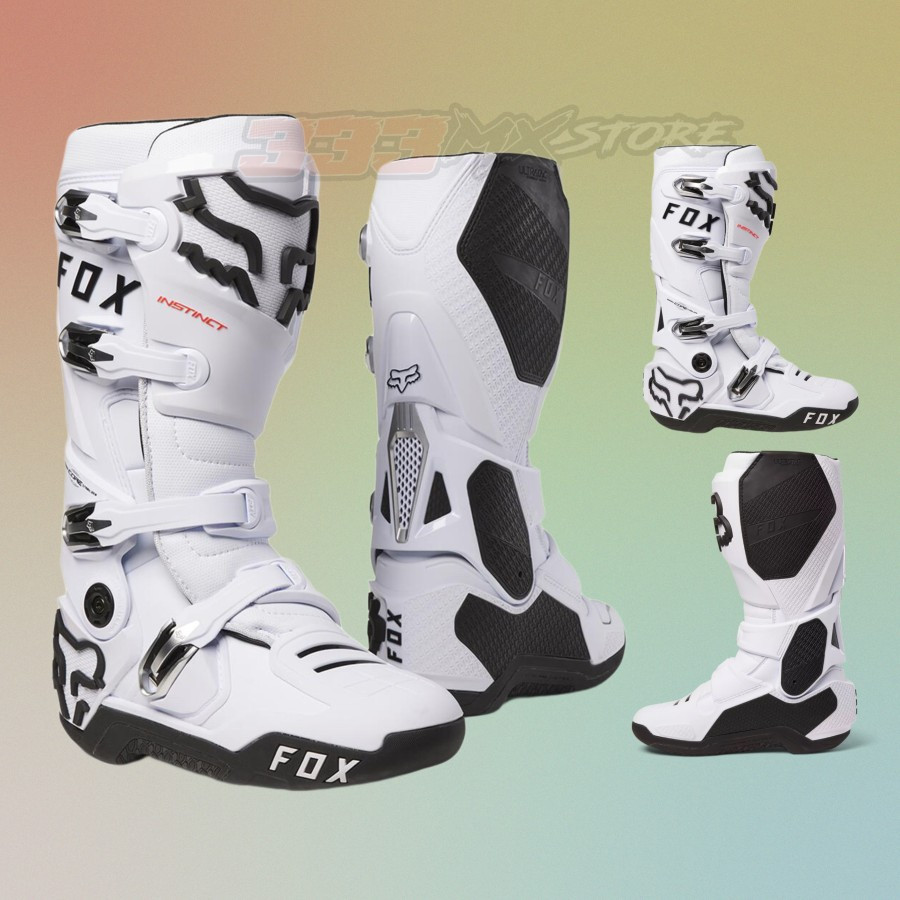 Boots Fox Instinct White Sepatu Boots FOX Instinct Cross Trail Adventure Original