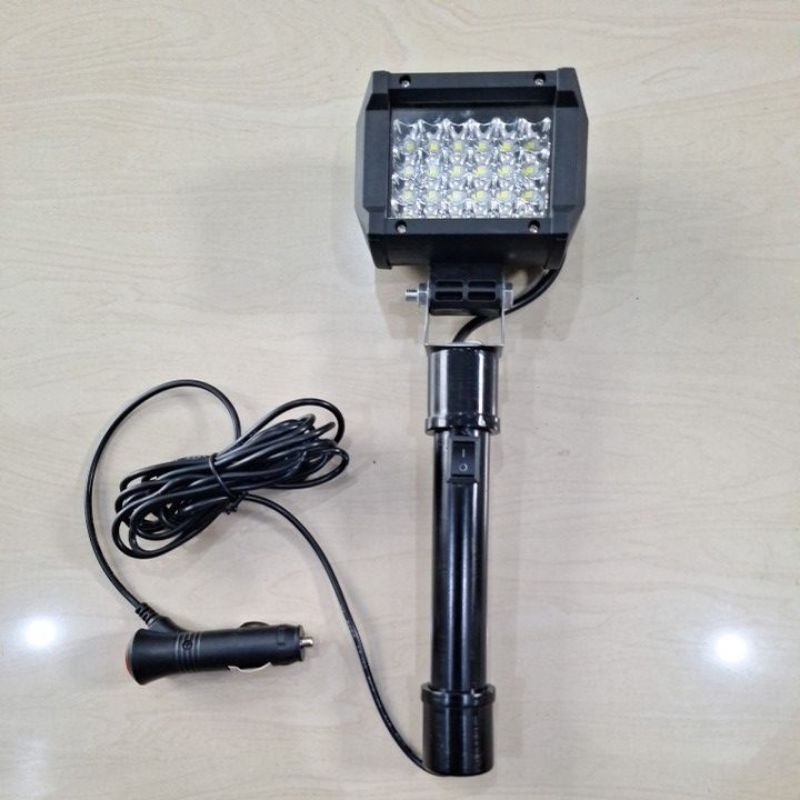 Lampu Sorot Tangkai Portable Mobil 72 watt X 24 Lampu Led