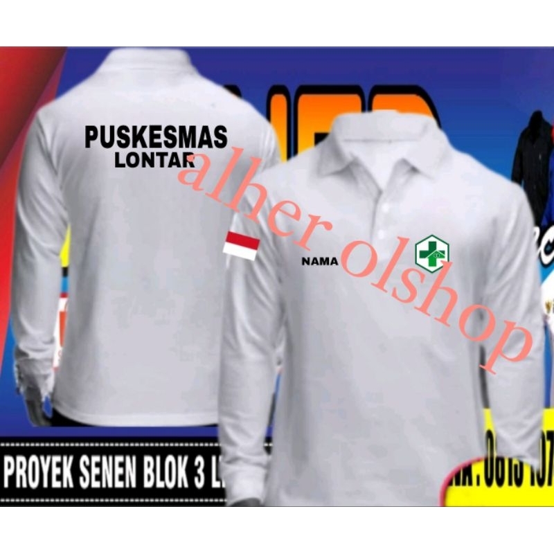 Kaos puskesmas baju puskesmas seragam puskesmas baju kerja puskesmas baju polo puskesmas polo shirt 
