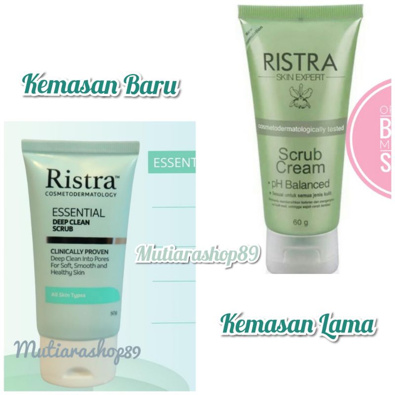 Ristra Scrub Cream 60gr/Scrub Wajah/Peeling Wajah