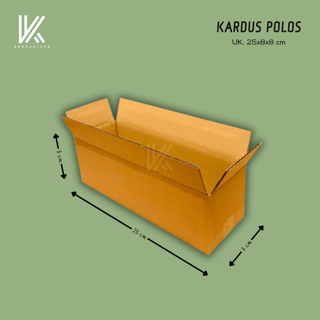 

KARDUS BOX POLOS BARU UK 25x8x8 CM
