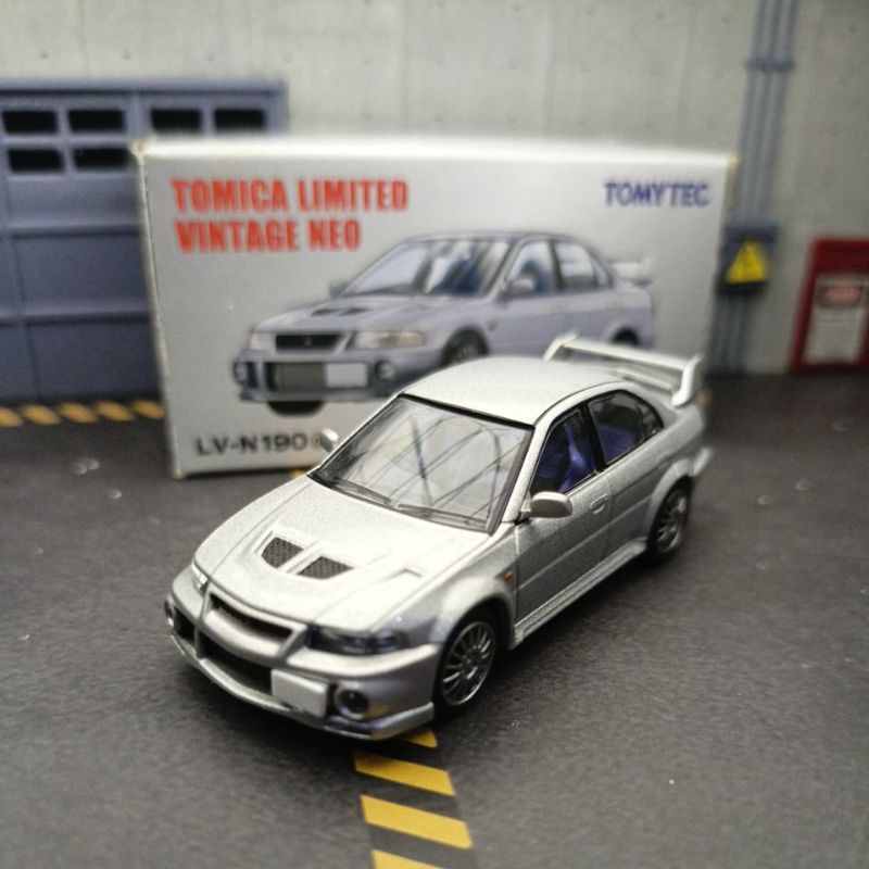 Tomica Limited Vintage Neo TLVN Mitsubishi Lancer Evolution IV Silver LV-N190d Evo 6 Jdm Japan Moder