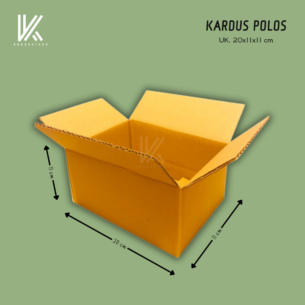 

KARDUS BOX POLOS BARU UK 20x11x11 CM