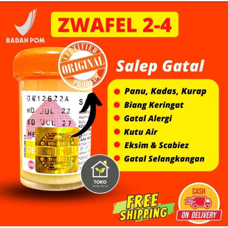 Salep 24 Zwafel Original BPOM | Kudis Panu Gatel Eksim Scabies