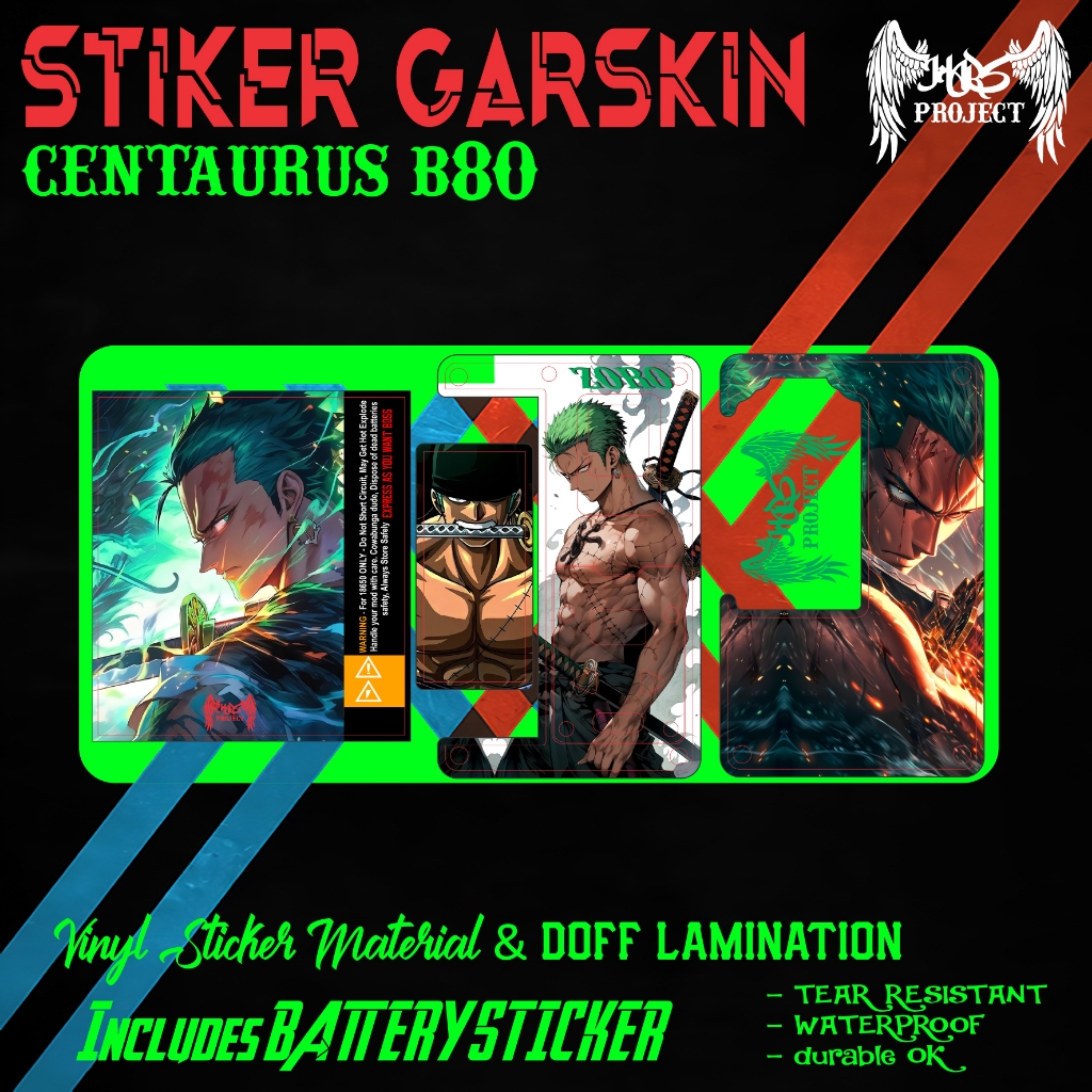 

STIKER EDISI RORONOA ZORO