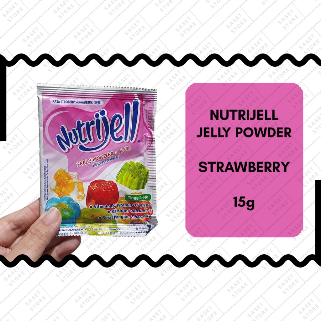 

Nutrijell Stroberi 15g Sachet Jeli Serbuk Instant Strawberry Jelly Powder