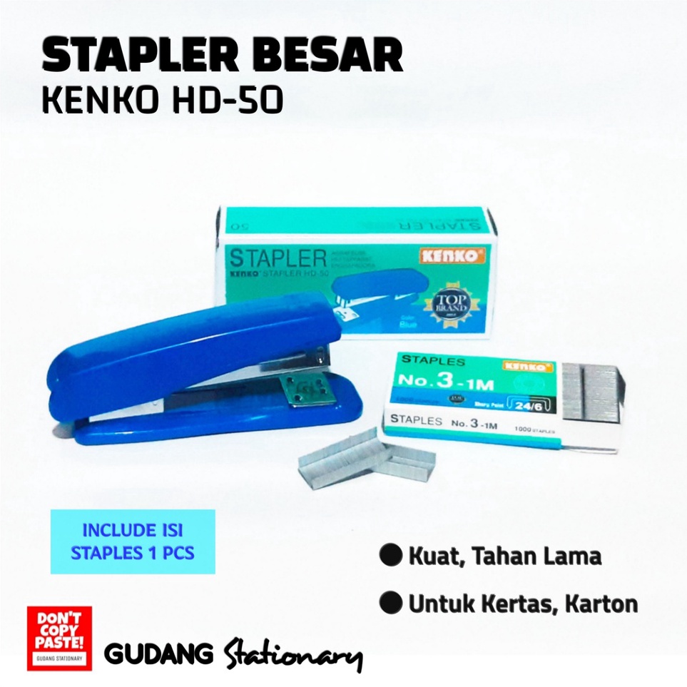 

Stapler Besar HD5 KENKO Isi 1 Pcs