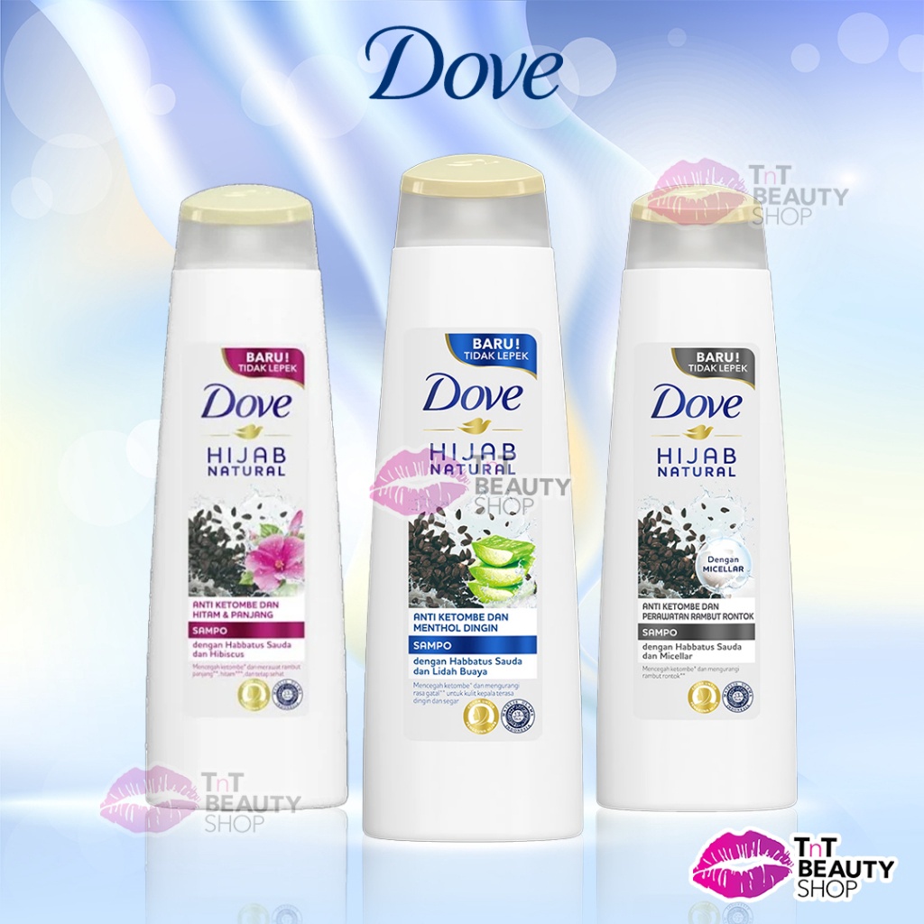 TERLARIZZZ Dove Shampoo Hijab Natural Anti Ketombe Rambut Hitam Panjang  Rambut Rontok  DOVE Serum S