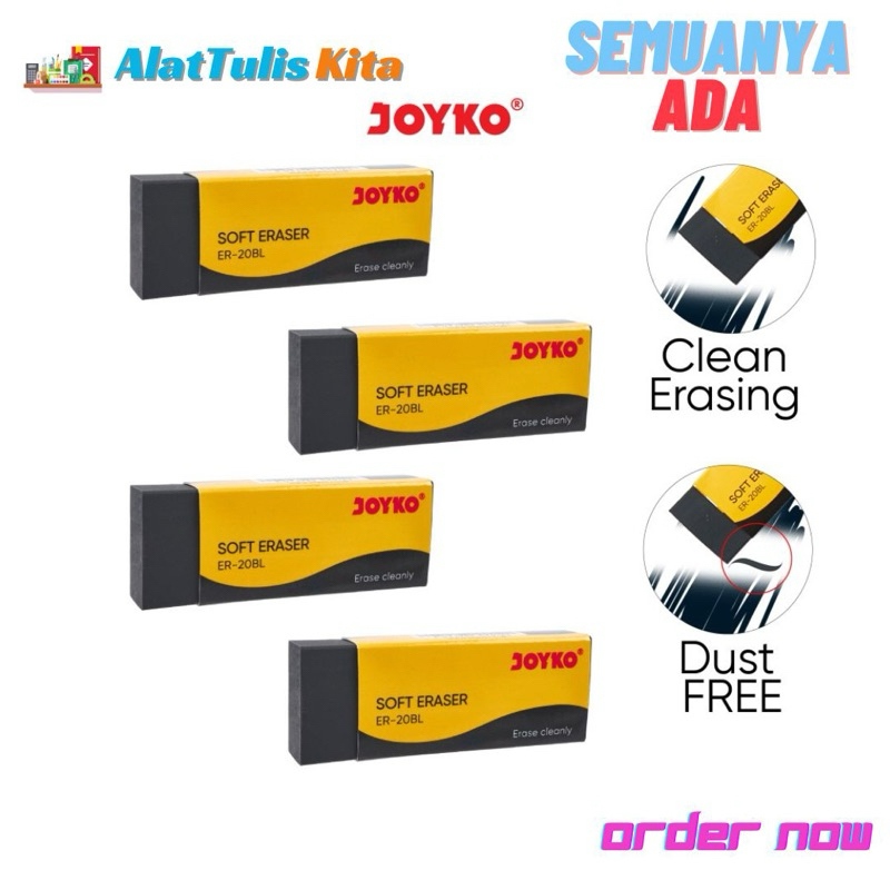 (1 Pack) Penghapus Joyko ER-20BL / Penghapus Pensil Ujian/ Joyko ER20BL