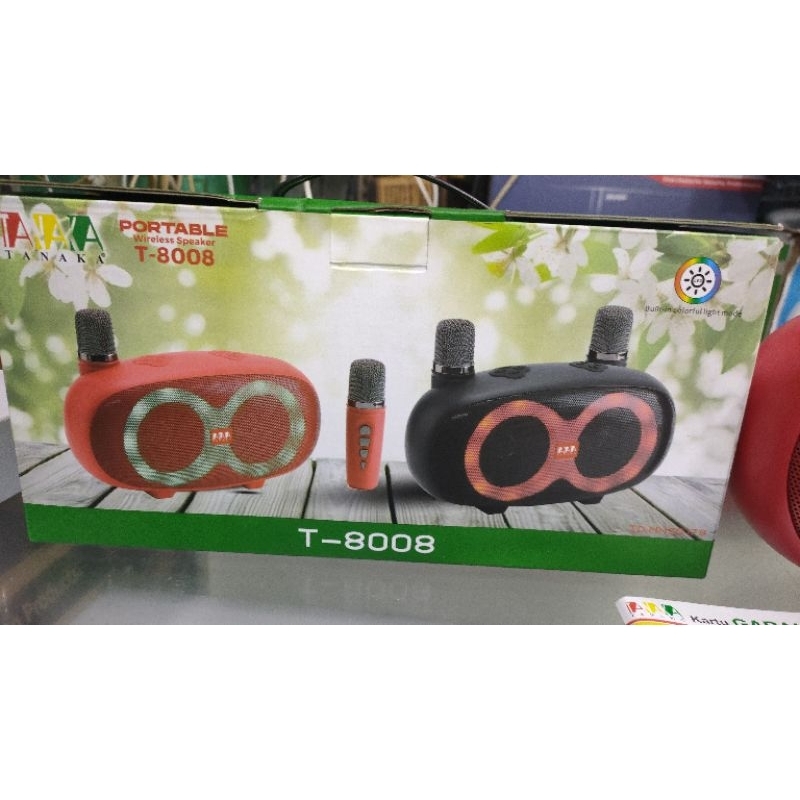 Speaker t 8008 , smule, mic karaoke werles ,microphone tanaka