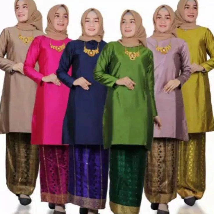 Diskon Set Baju kurung tafeta  Rok songketBaju kurung Melayubaju kurung malaysiabaju kurung PadangBa