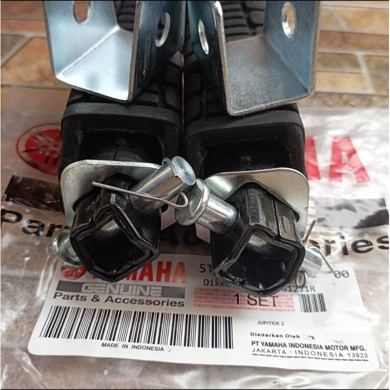 PROMO Karet Step Belakang + plat U Jupiter Z, Vega Mio old Sepasang Asli Yamaha