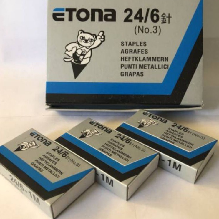 

Sale Isi staples Etona No3246 1pak2kotak