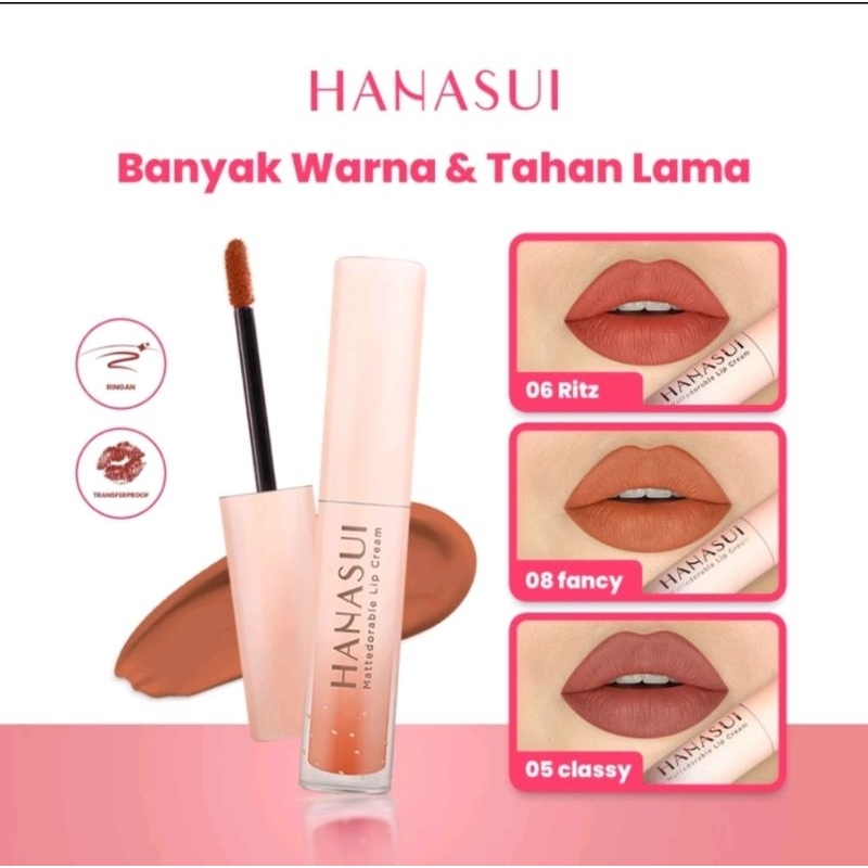 Hanasui lipcream no.3,5,8