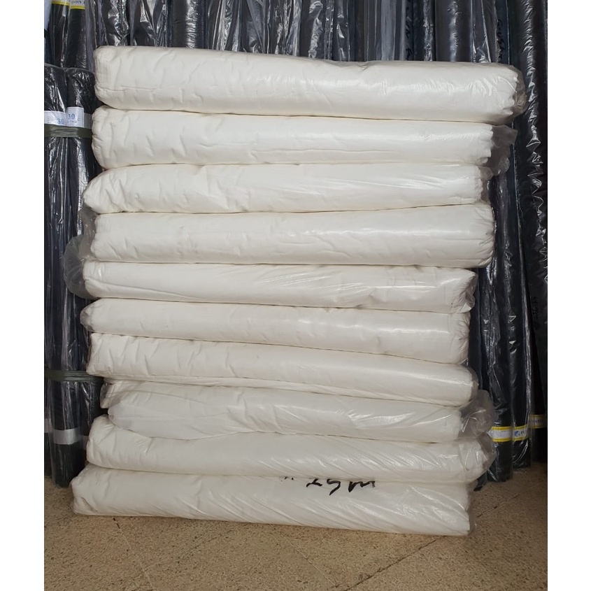 Ready Stok PER 1 Meter KAIN BLACU  BLACO TIPIS LEBAR 155CM LINEN RAMI  TC KANTONG  KAIN TOTE BAG  KA