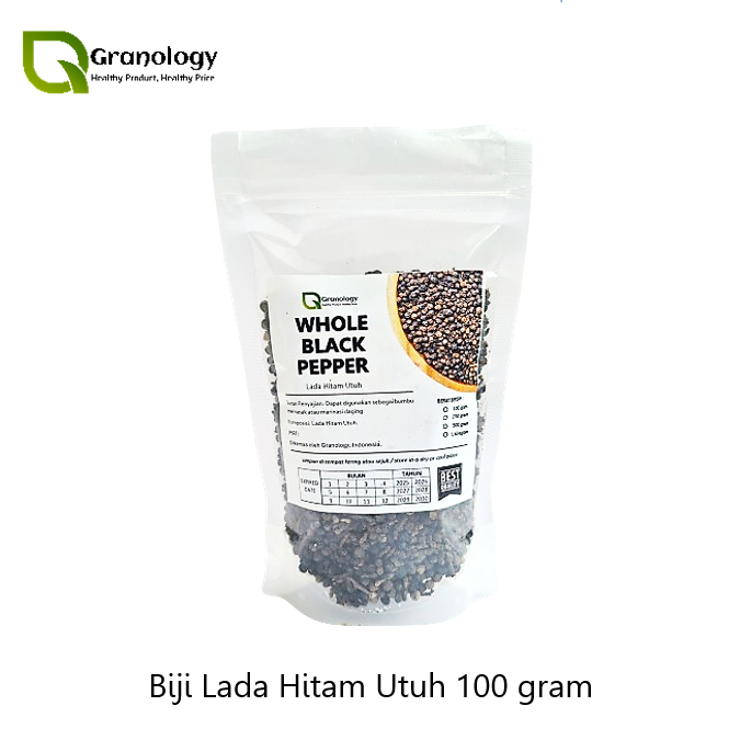 

Biji Lada Hitam Utuh / Whole Blackpepper (100 gram) by Granology