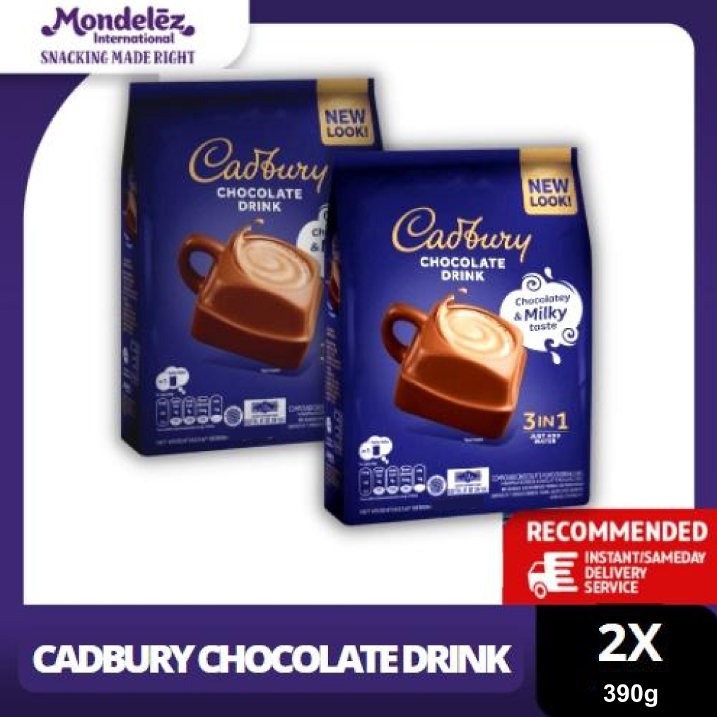 

Terlaris Cadbury Hot Chocolate Drink 3 in 1 Regular 39g minuman coklat premium twinpack