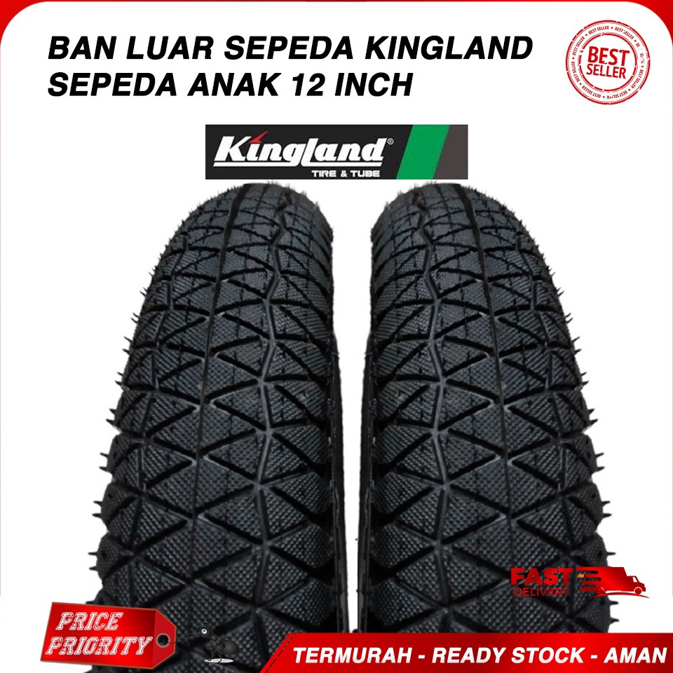 Sudah READY KINGLAND Ban Luar Sepeda Anak 12 Ban luar Sepeda 12 inch Atlantis Sepeda 12 12 x 2 14 21