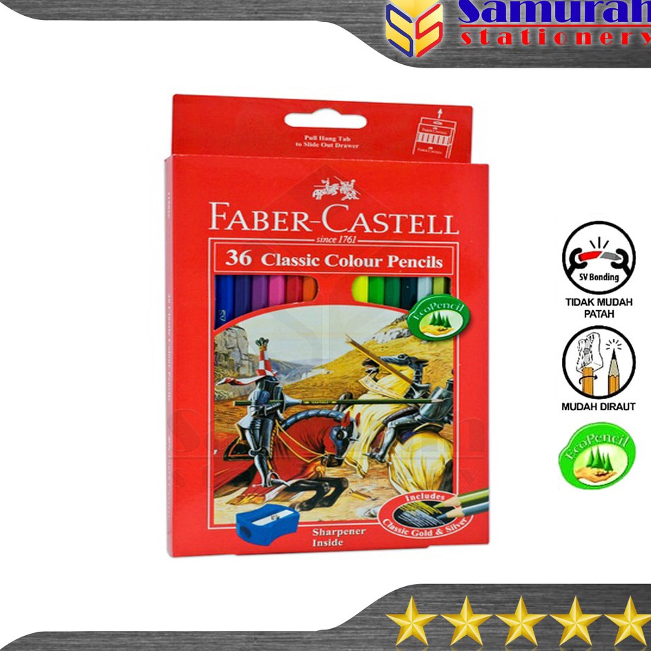 

Ramah Lingkungan Pensil Warna Faber Castell 36 Warna Panjang Klasik Classic Color Pencil FaberCastell 36 Colors