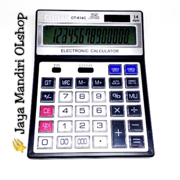 

Kalkulator Citizen CT 614C Kalkulator Citizen CT614C Tombol Besar Mika 14 Digit 2 Power