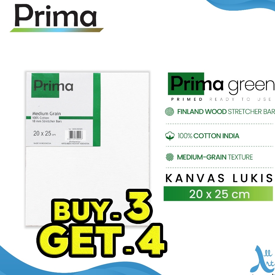 

Seller Prima Green 2x25cm Cotton Canvas