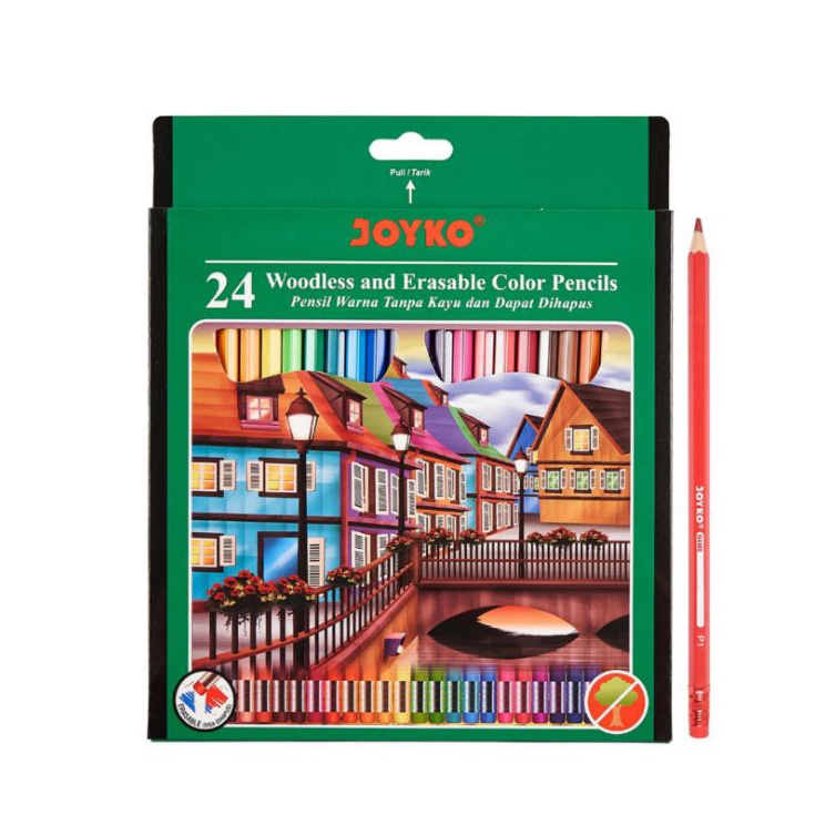 

Klasik Pensil Warna 24 Warna Dapat Dihapus Eble JK115