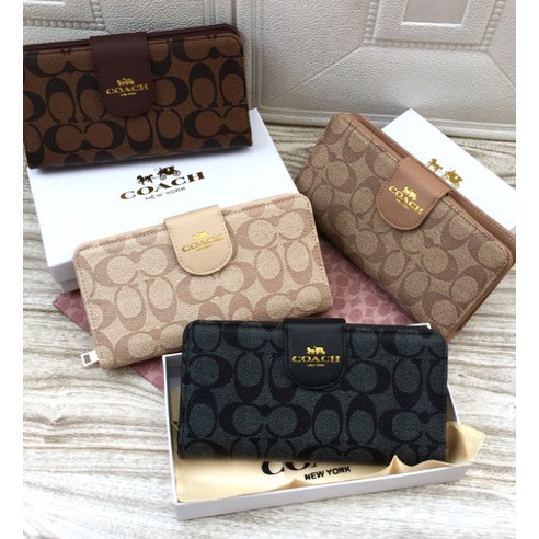 Gila DOMPET PANJANG LIPAT ROGUE COACH ROGUE FREE BOX FREE PAPERBAG SET KOMPLIT KADO WANITA PRIA