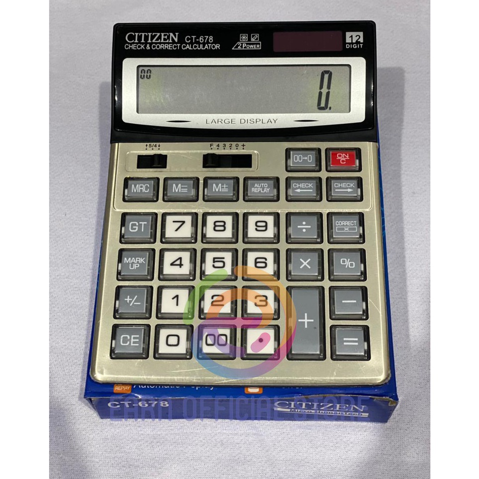 

Paling Popular Kalkulator Citizen CT 678 CT718 Kalkulator dagang 12 Digit