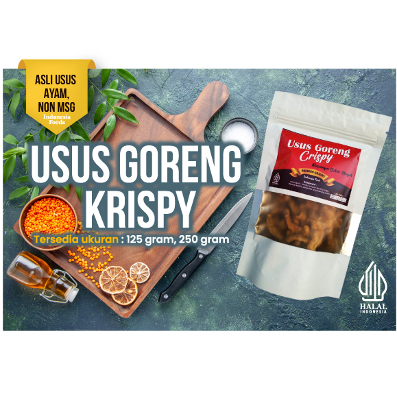 

USUS KRISPI KRIUK GURIH KRIUK NGEPROS 100 gram