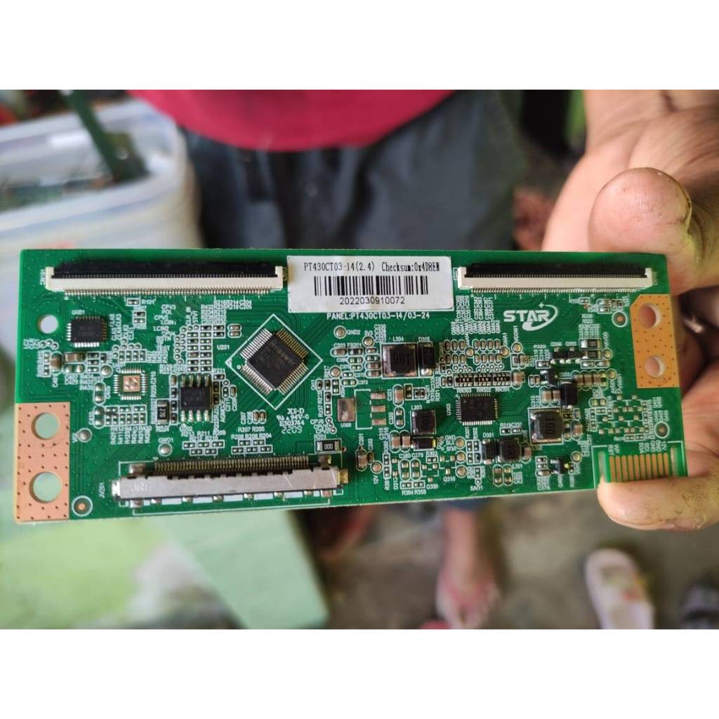 Tcon Ticon T con PLD 43D150 - 43B150 Model Star modul Tcon Polytron original