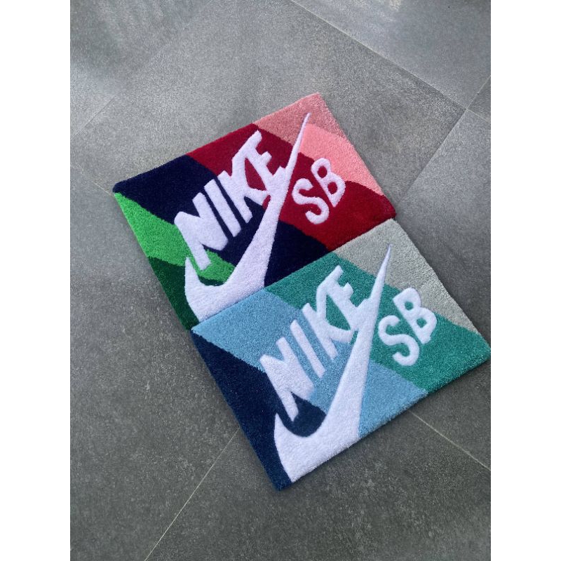 hand tufting custom rug Nike doormat
