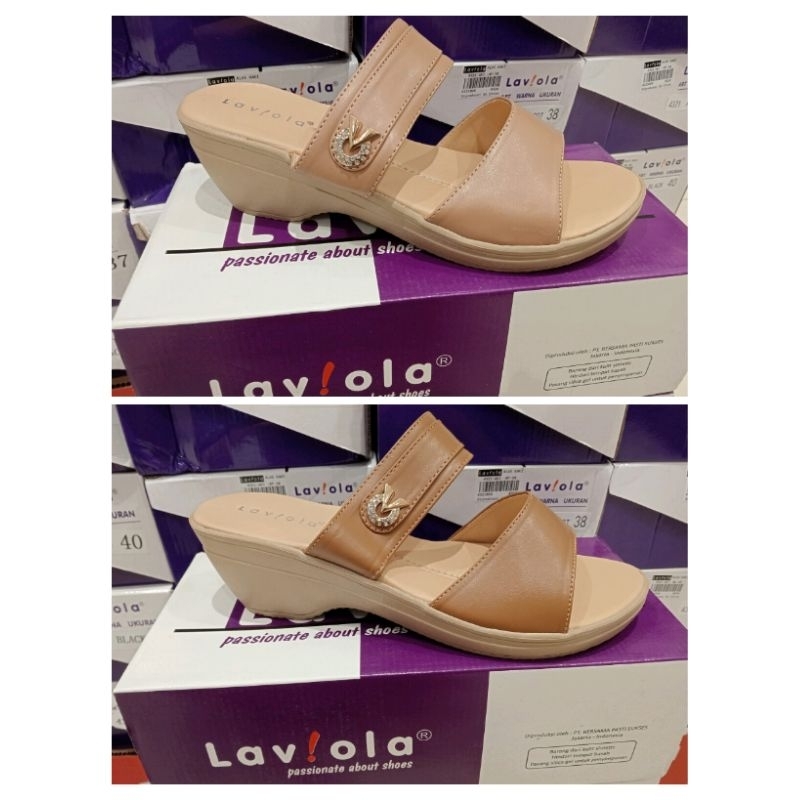 SANDAL WEDGES WANITA ORIGINAL LAVIOLA