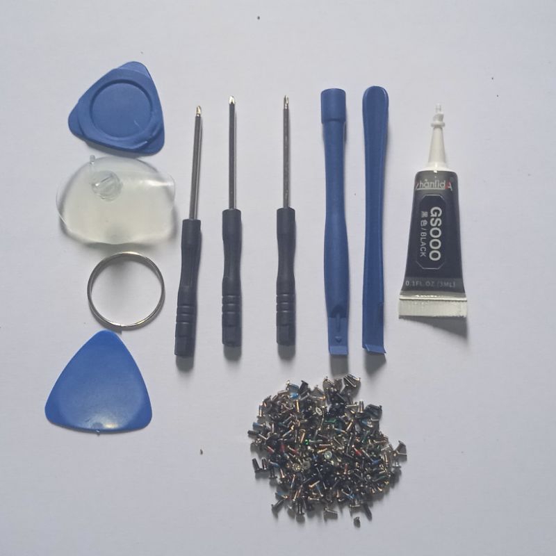 obeng tools 8in baut lem gsooo 3ml LCD obeng tools obeng baut lem paket murah obeng