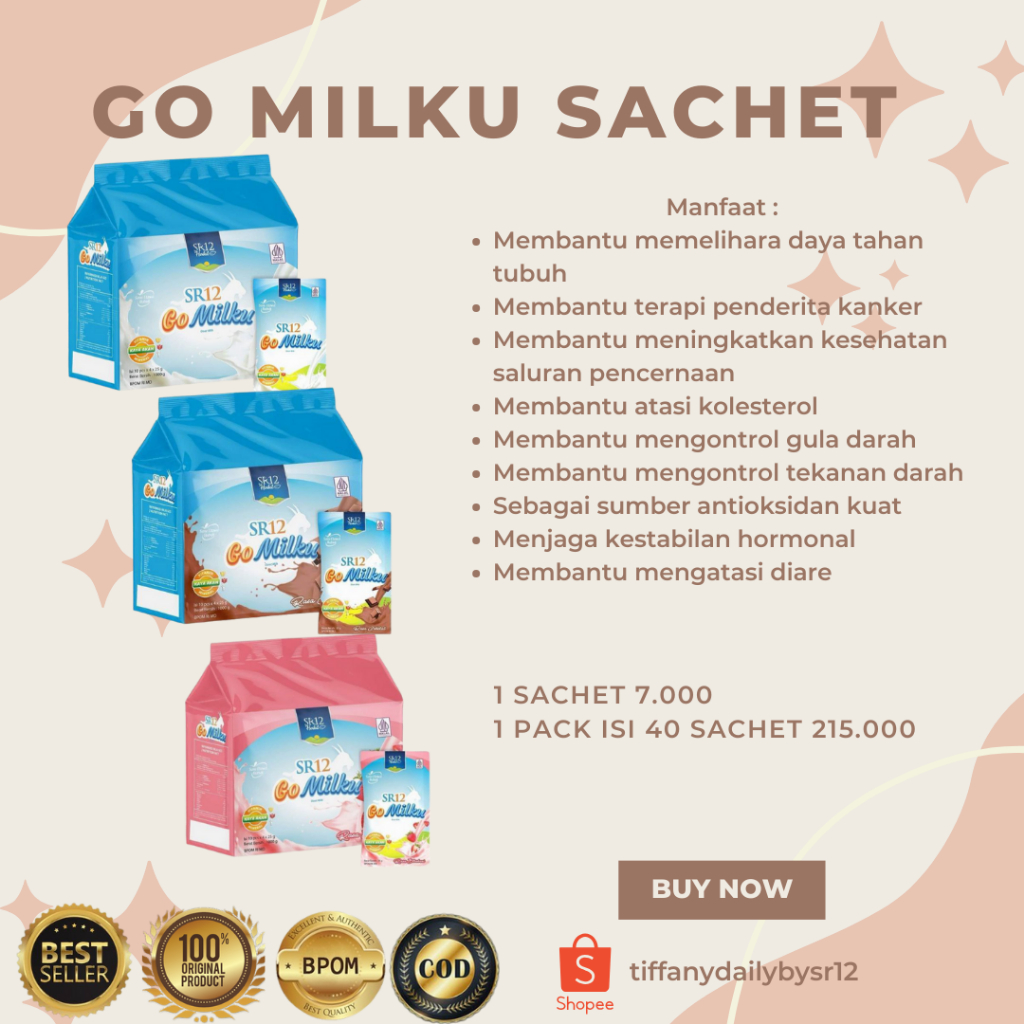 

Gomilku Sachet SR12 Susu Kambing Etawa Isi 40pcs