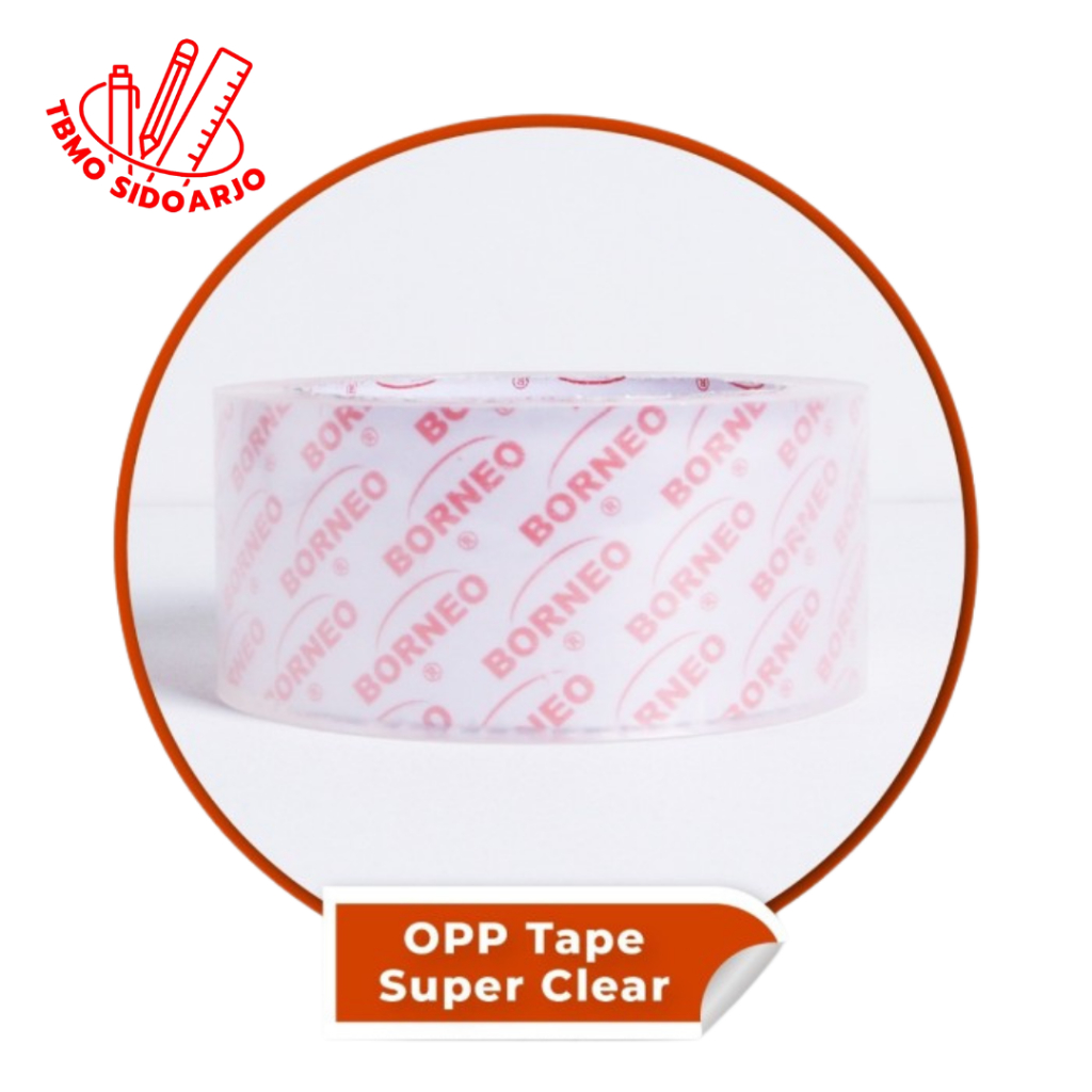 

TBMO Borneo Lakban OPP Super Clear 48 mm x 90 Yard Per Pcs