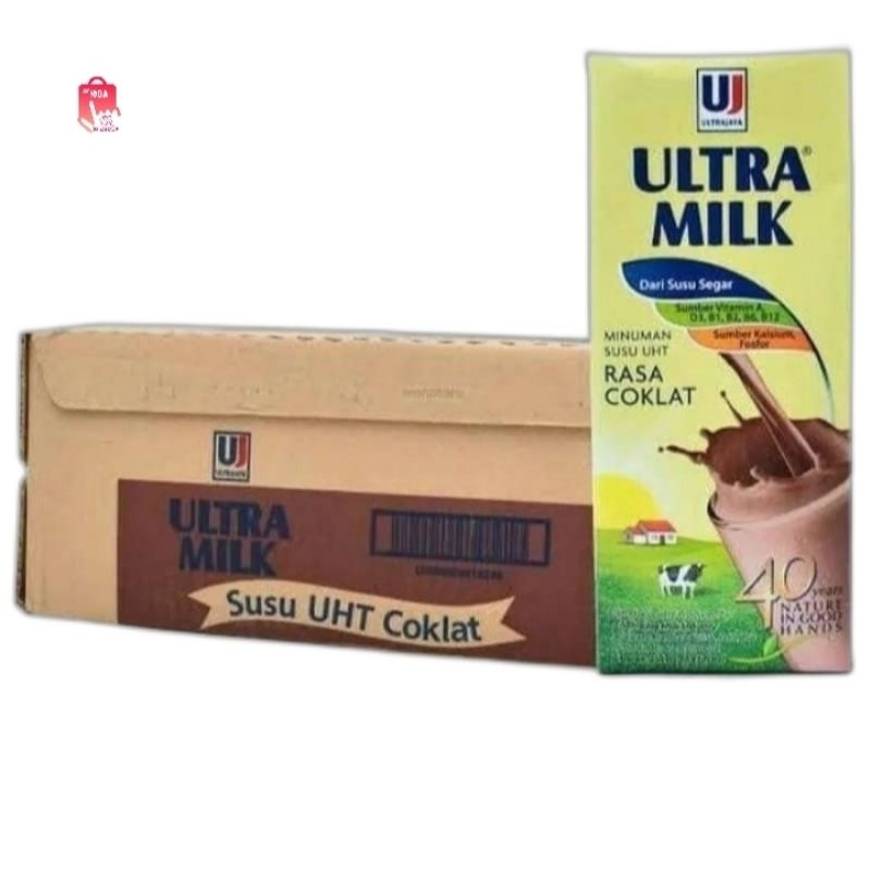 

Ultra Milk Minuman Susu UHT 200ml - Coklat (1 dus/24 pcs)